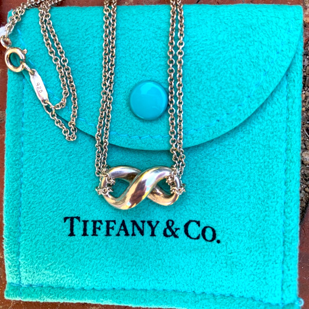 Tiffany & Co Infinity Necklace With Double Chain